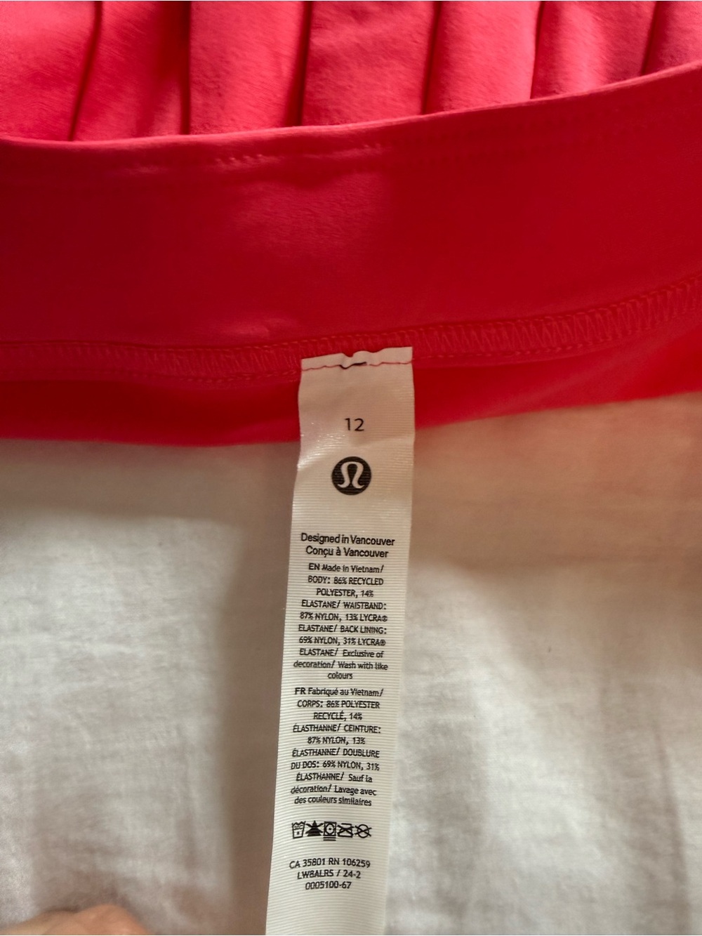 lululemon athletica Hot Pink Pleated Skirt - Picture 4 of 4